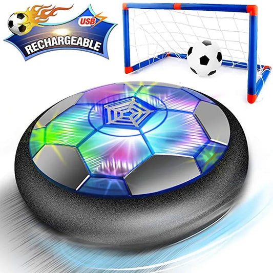 Kids Toys Hover Soccer Ball toys Rechargeable Air Soccer Ball Indoor Floating Soccer with LED Light  Christmas Gift for Kids